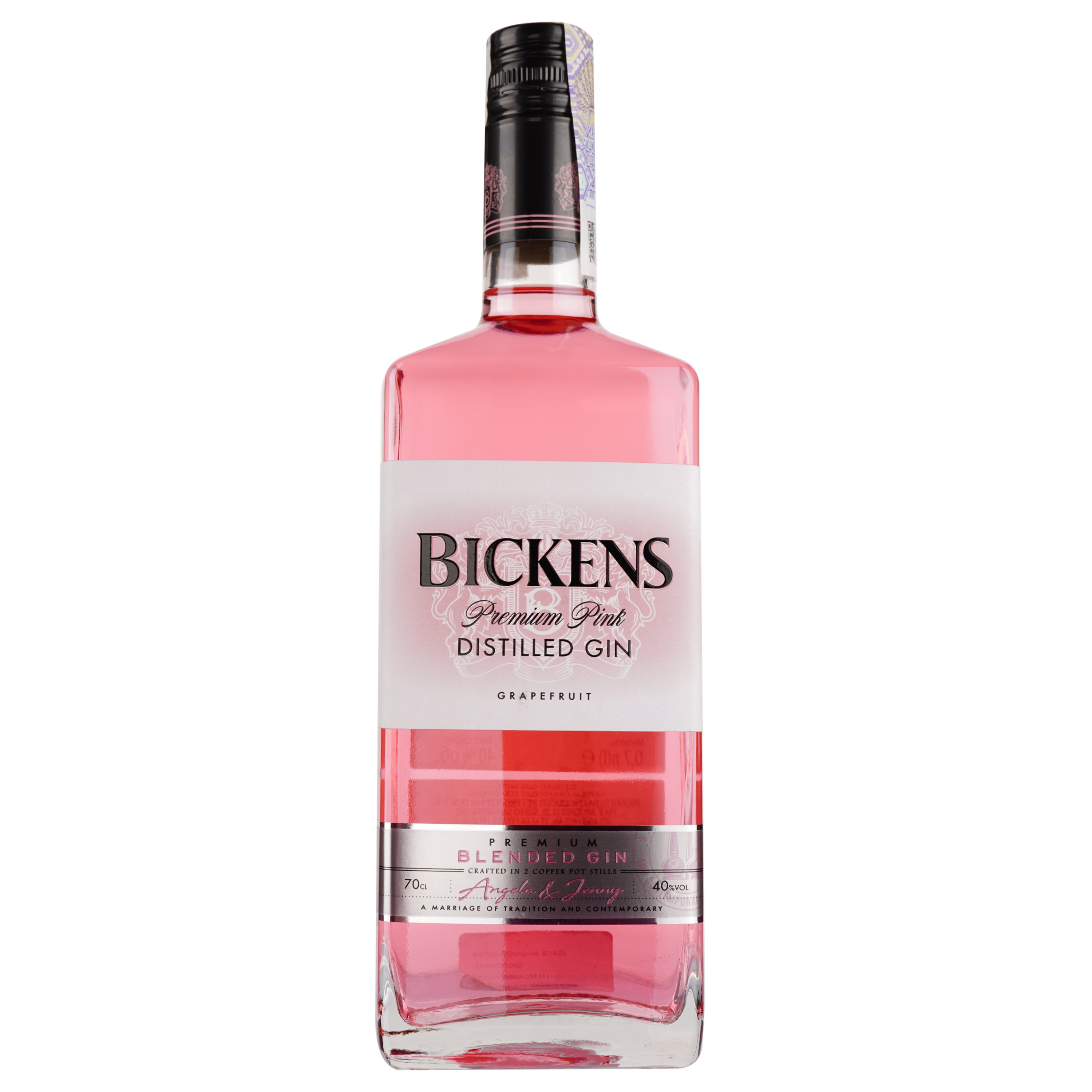 Джин Bickens Premium Pink Grapefruit, 40%, 0,7 л - фото 1