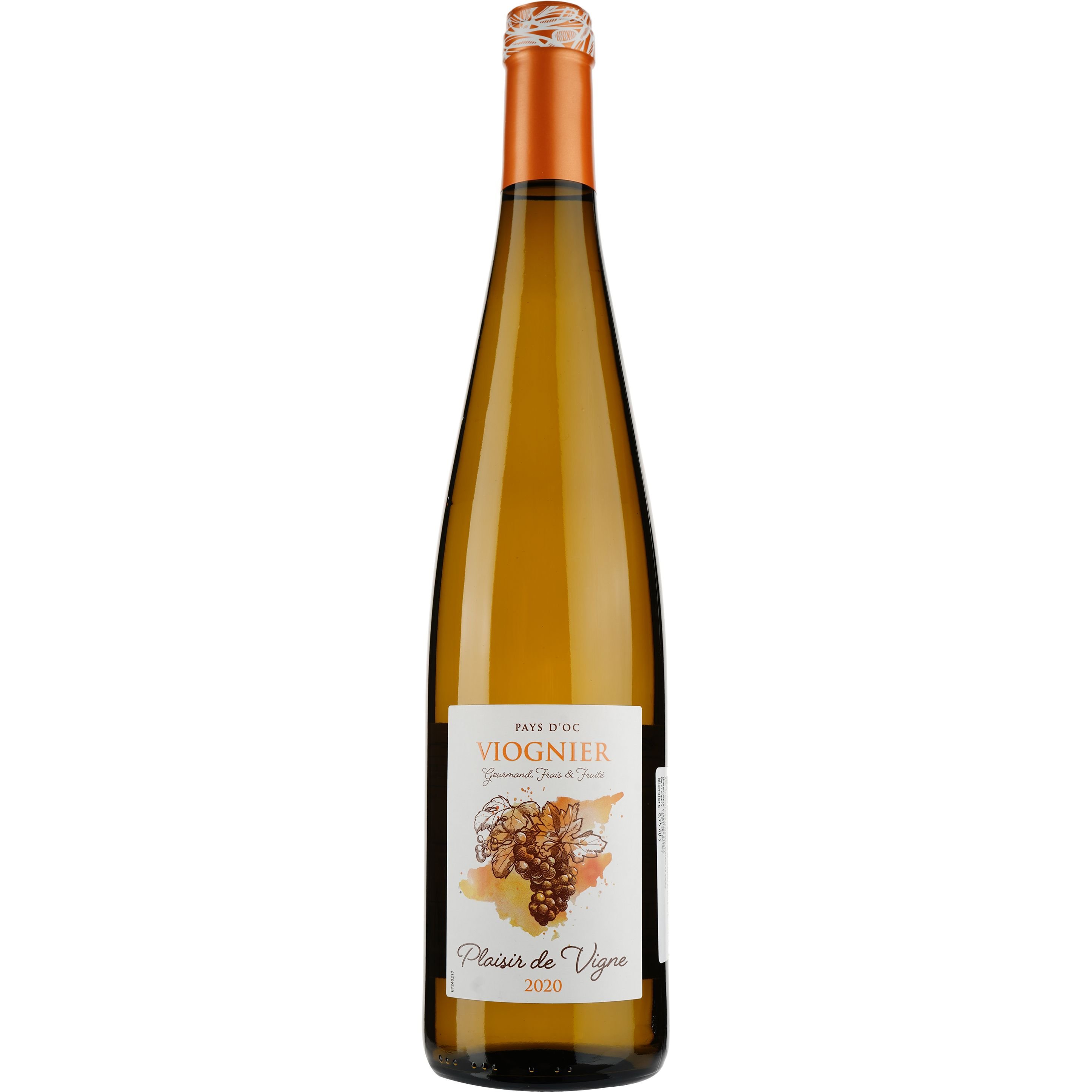 Вино Plaisir de Vigne Viognier Pays D'Oc IGP, біле, сухе 0,75 л - фото 1