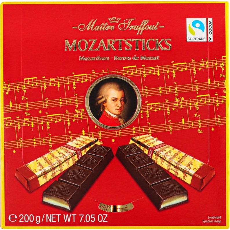 Конфеты Maitre Truffout Mozartsticks с марципаном 200 г (9297360) - фото 1