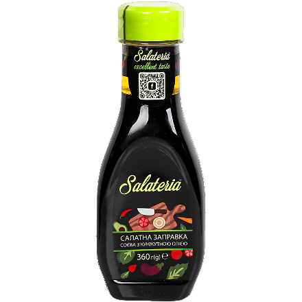Заправка салатная Salateria соевая, с кунжутным маслом, 360 г (761327) - фото 1