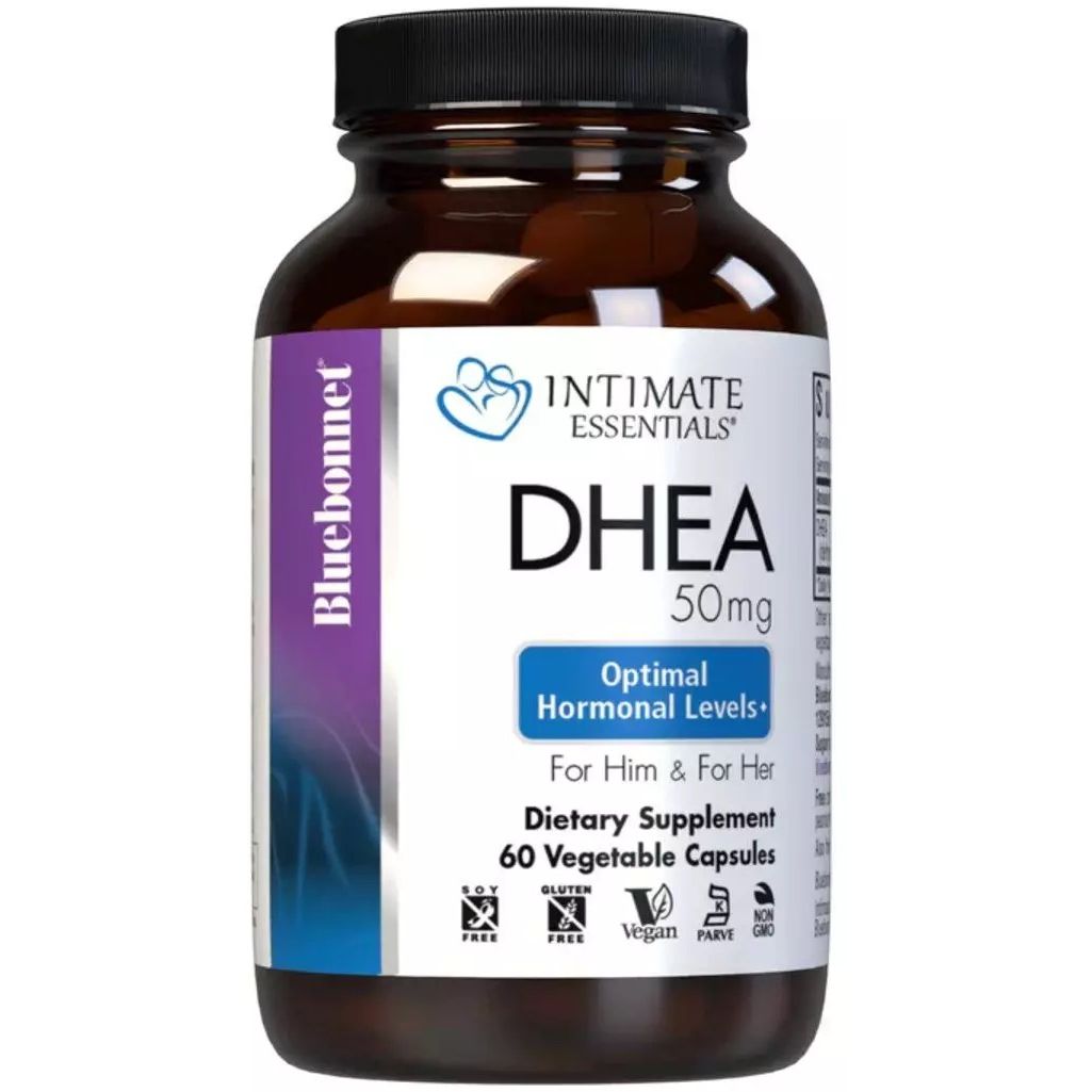 Дегидроэпиандростерон Bluebonnet Nutrition Intimate Essenitals DHEA 50 мг 60 вегетарианских капсул - фото 1