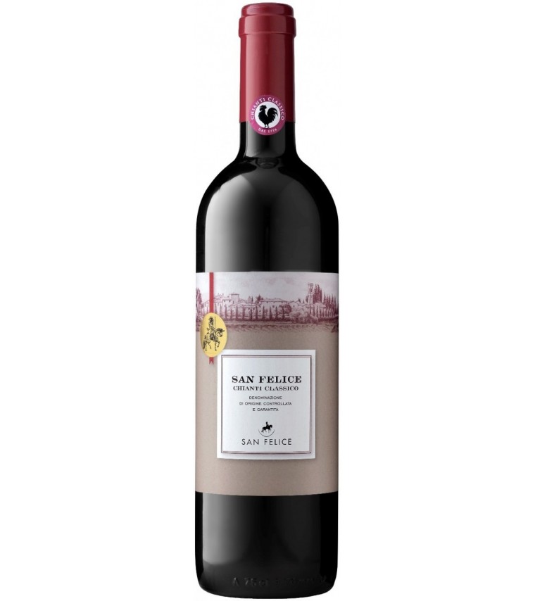 Вино San Felice Chianti Classico DOCG, красное, сухое, 13%, 0,75 л - фото 1