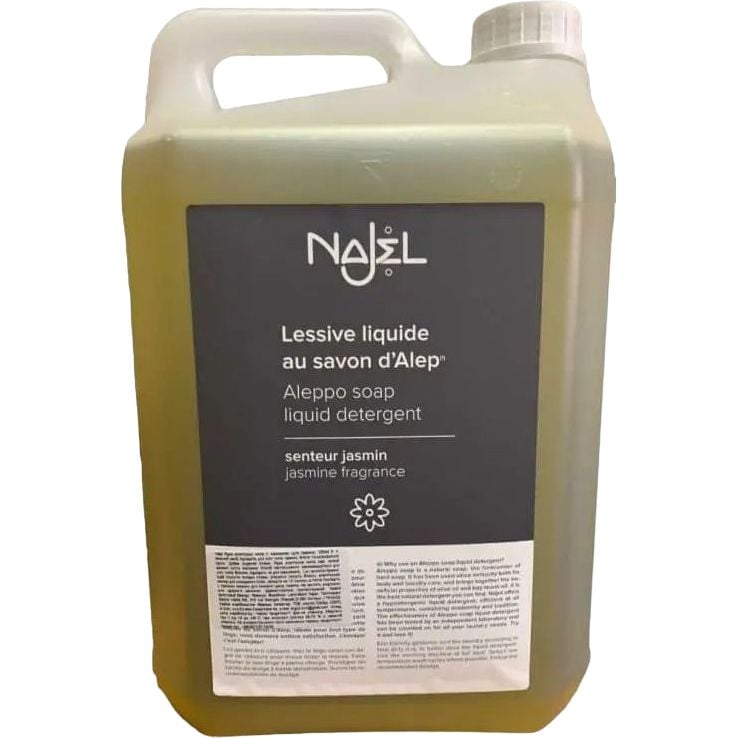 Жидкое алеппское мыло Najel Aleppo Soap Liquid Detergent Jasmine Scent с жасмином 5 л - фото 1