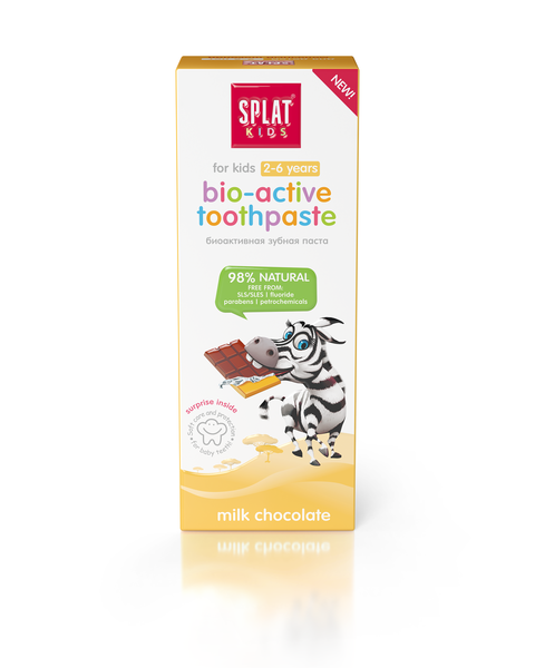 Дитяча зубна паста Splat Kids Молочний шоколад, від 2 до 6 років, 50 мл - фото 4