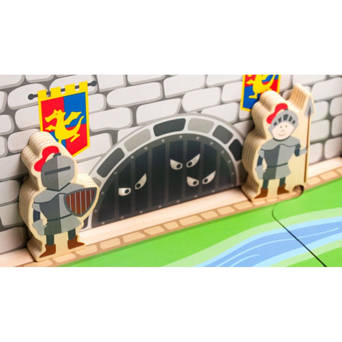 Деревянный игровой набор Viga Toys Игрушечный замок (50310) - фото 7