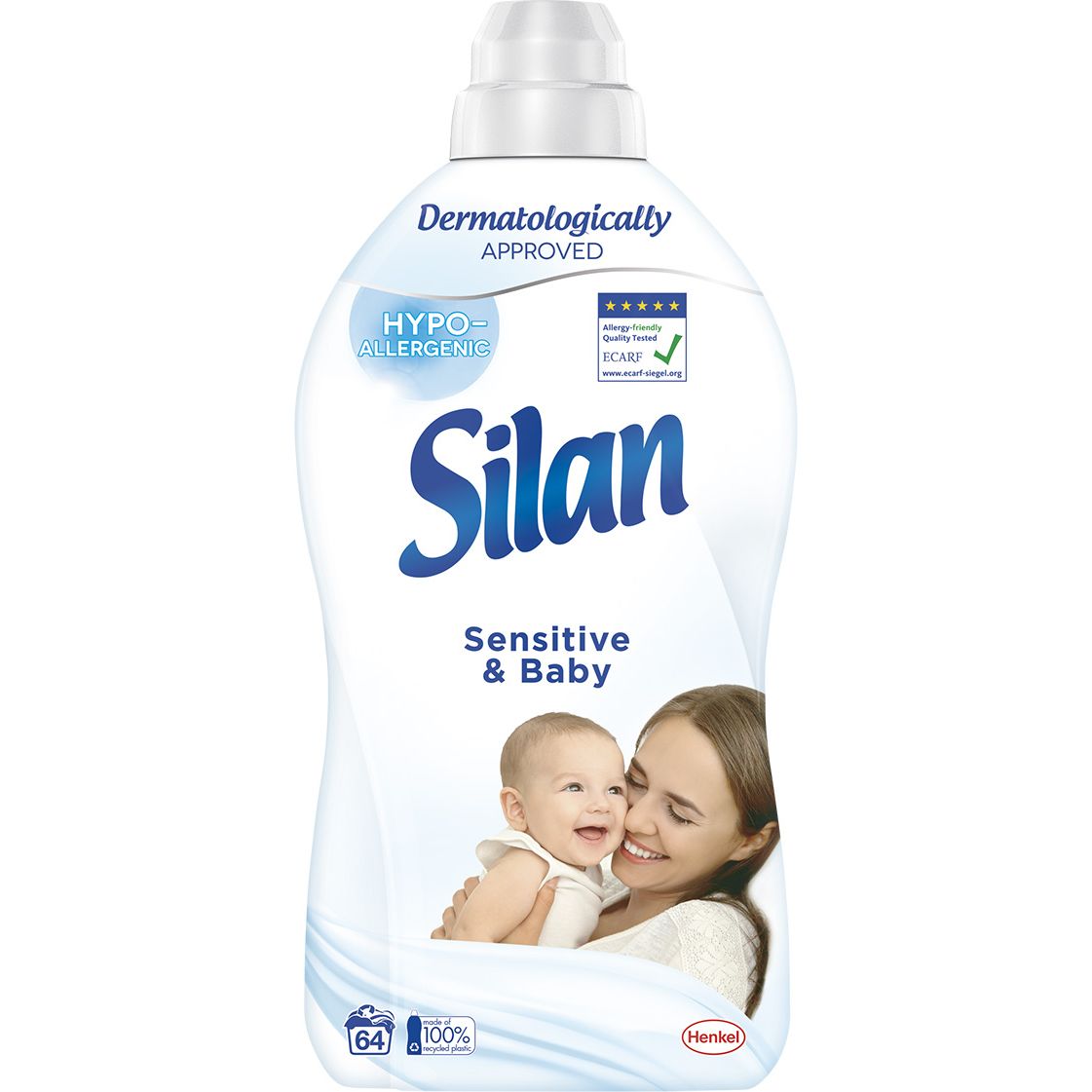 Кондиціонер для білизни Silan Sensitive & Baby 1408 мл - фото 1