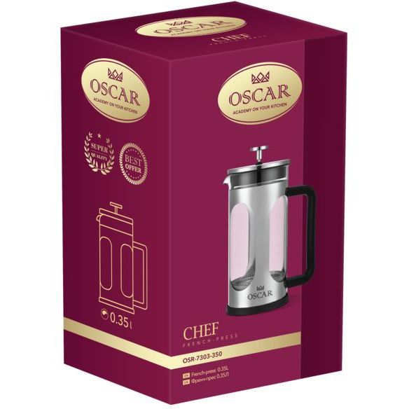 Френч-прес Oscar Chef 350 мл (OSR-7303-350) - фото 5