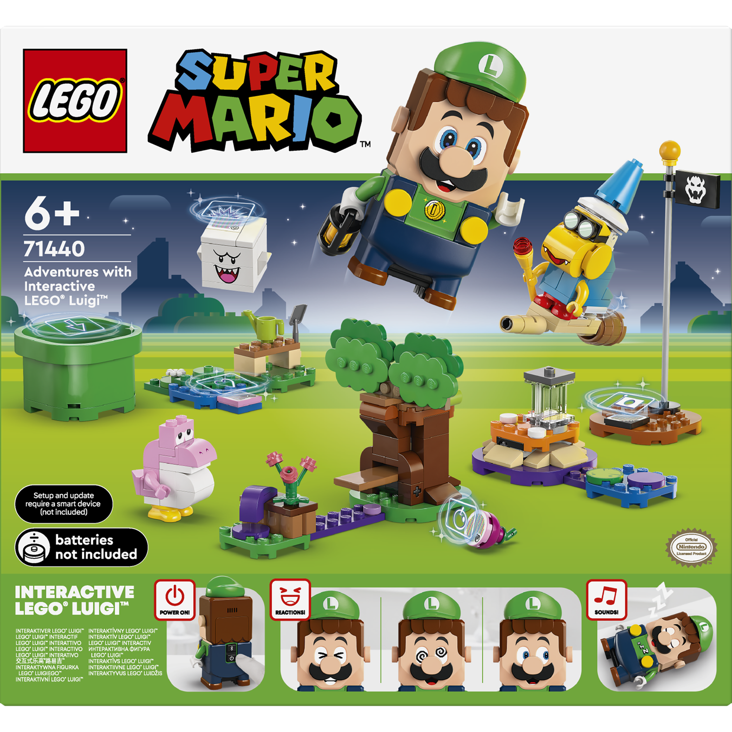 Конструктор LEGO Super Mario Приключения с интерактивным LEGO Луиджи 210 деталей (71440) - фото 1