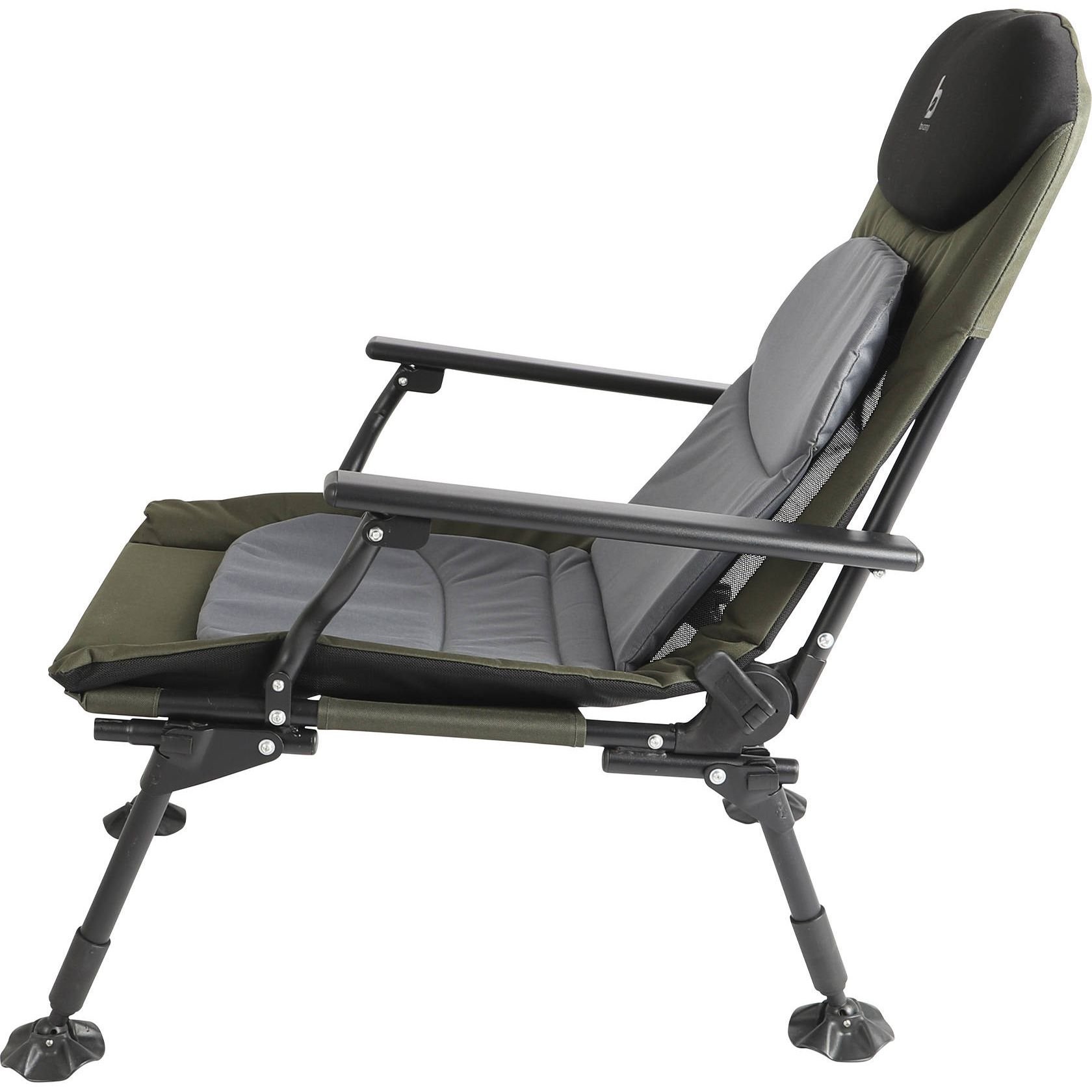 Кресло раскладное Bo-Camp Carp черное/серое/зеленое (1204100) - фото 5