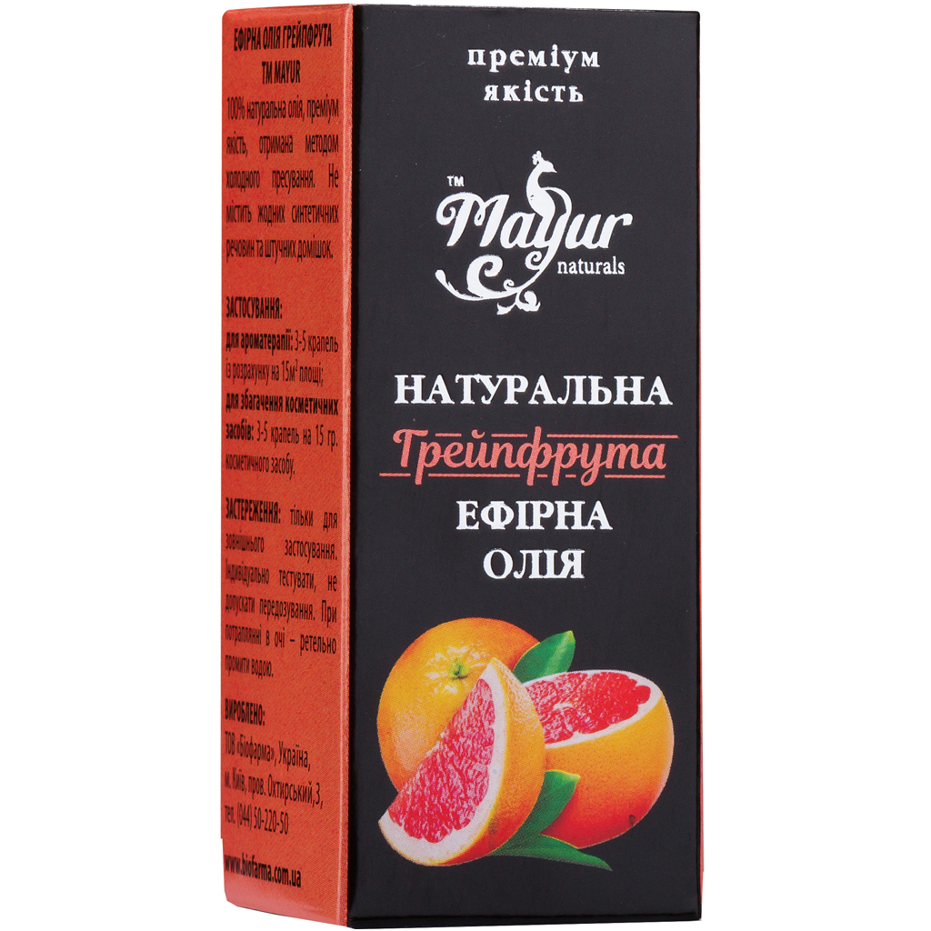 Ефірна олія Mayur Грейпфрута 5 мл - фото 3