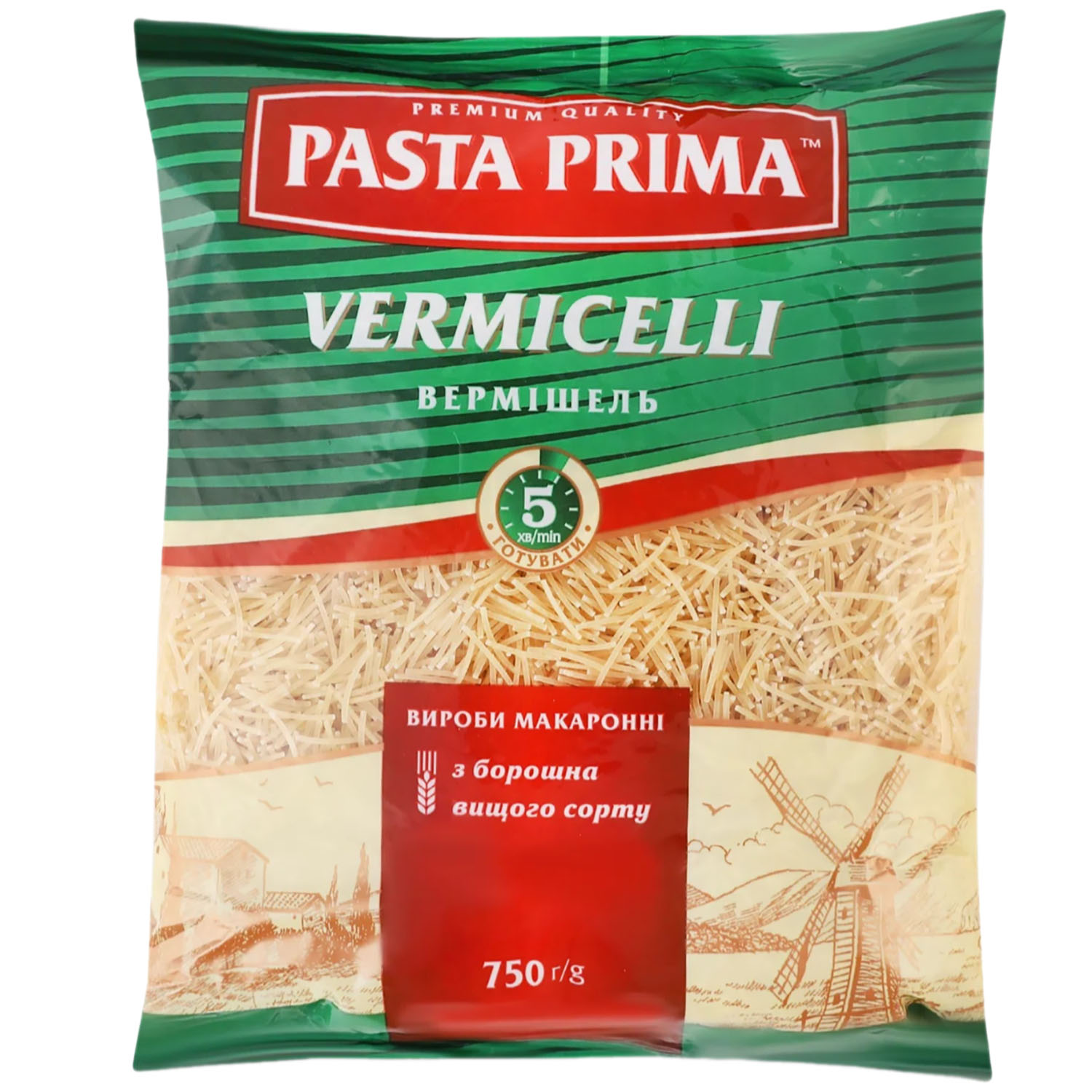 Макаронные изделия Pasta Prima Вермишель 750 г - фото 1