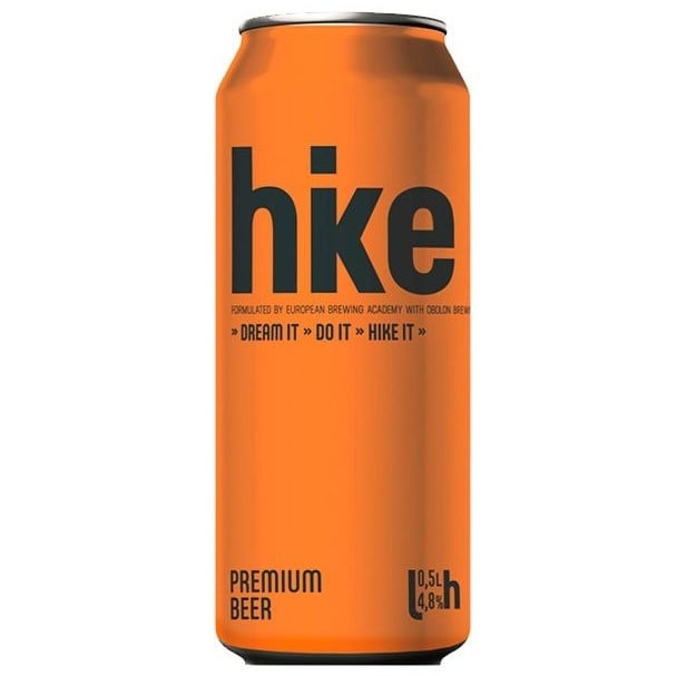 Пиво Hike Premium, светлое, 4,8%, ж/б, 0,5 л (196380) - фото 1