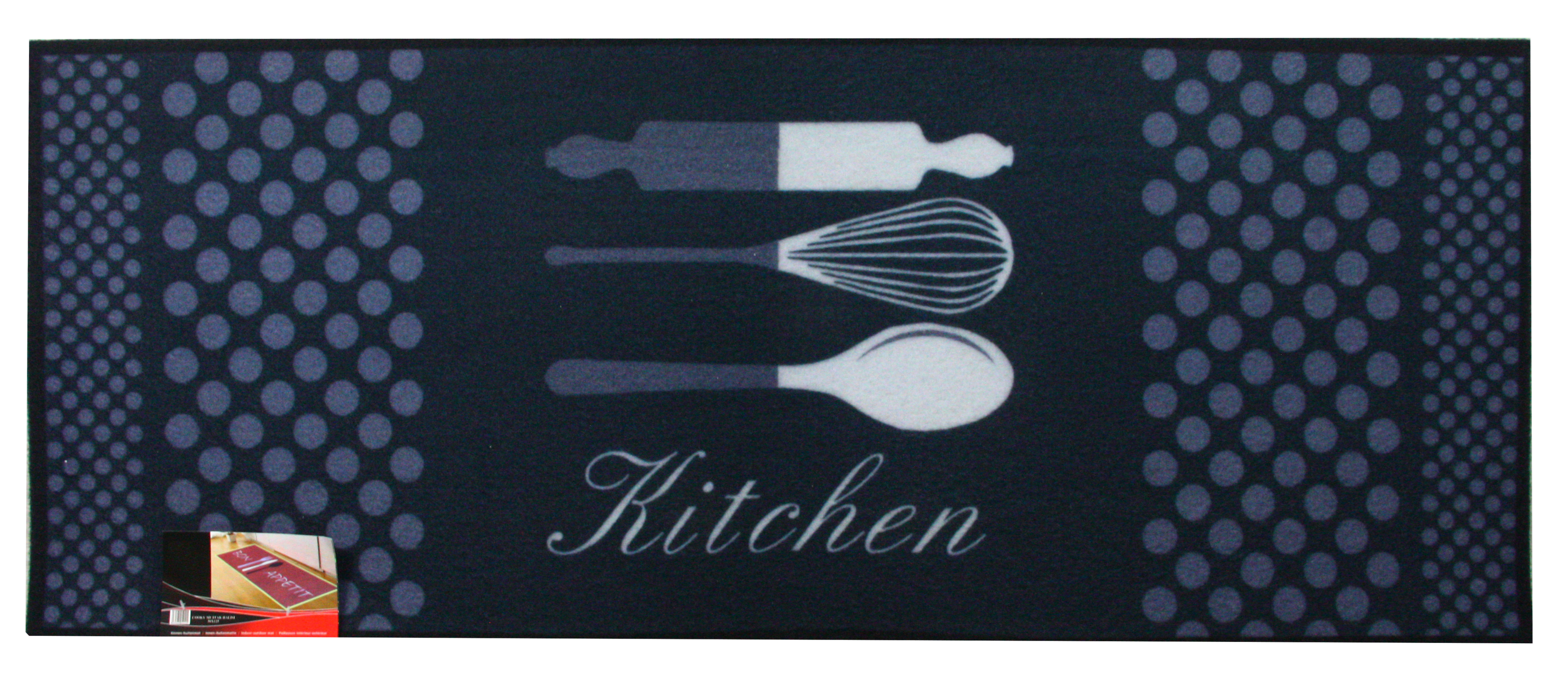 Коврик для кухни IzziHome Cooky Kitchen, 125х50 см, темно-синий (2200000548870) - фото 1