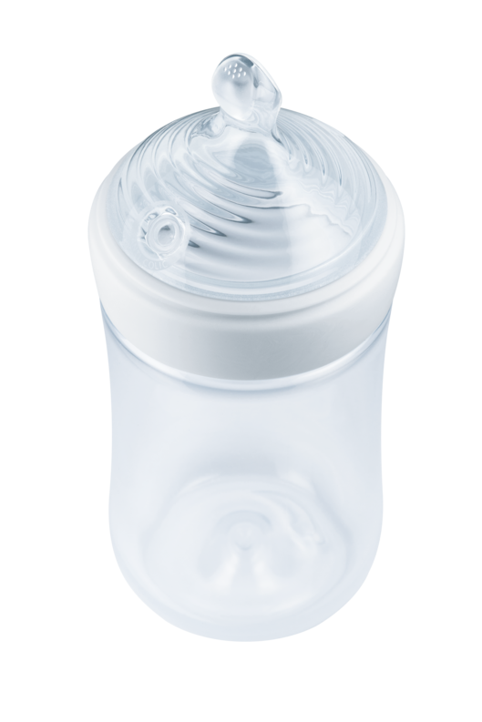Пляшечка Nuk Nature Sense, з широким горлечком, з силіконовою соскою, 6-18 міс., 260 мл, білий (3952538) - фото 2