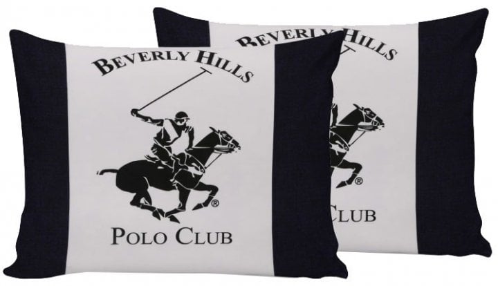 Наволочки Beverly Hills Polo Club BHPC 027 Cream, 70х50 см, светло-серый, 2 шт. (2000022202619) - фото 1