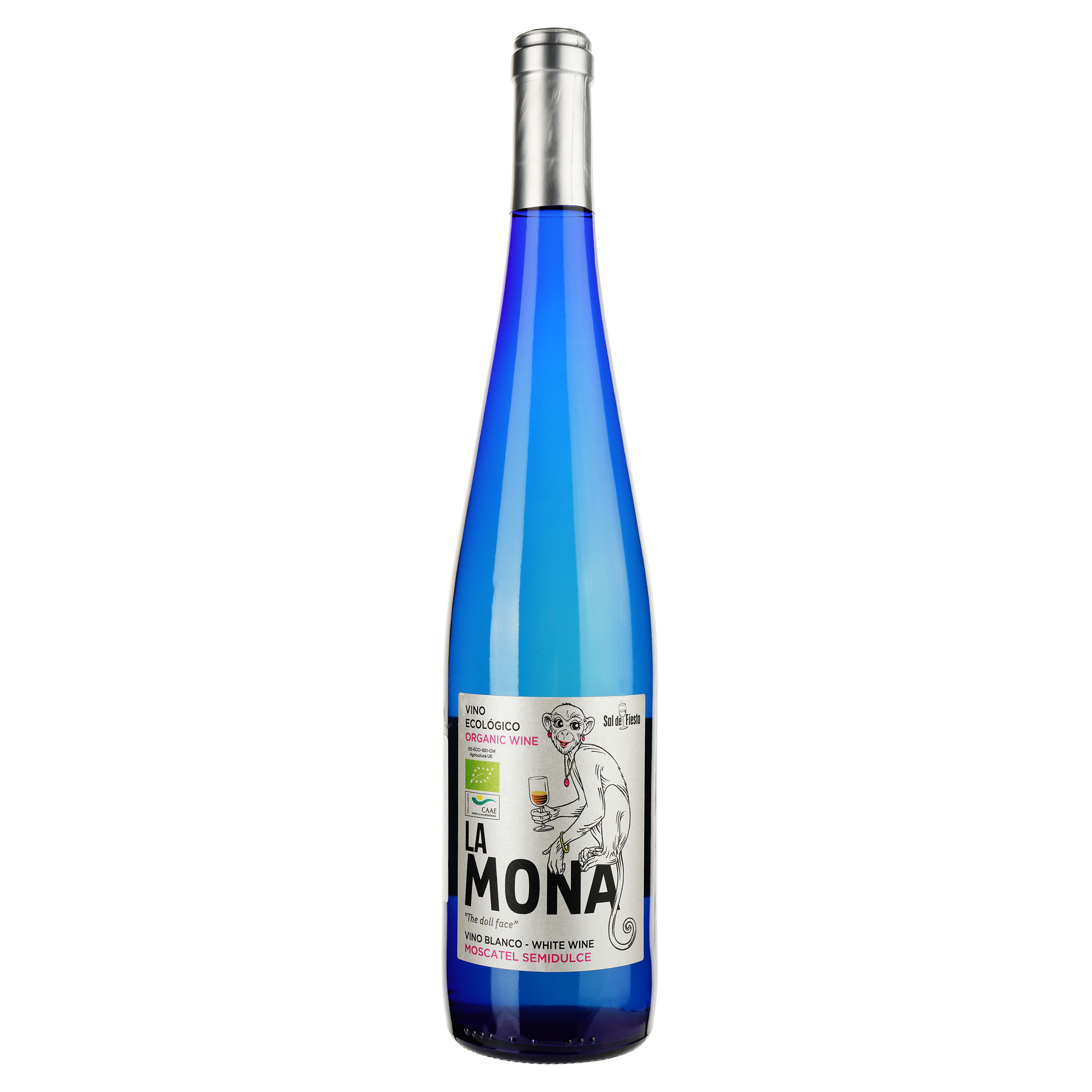 Вино Sal De Fiesta La Mona Muscat Organic, біле, напівсолодке, 0,75 л - фото 1