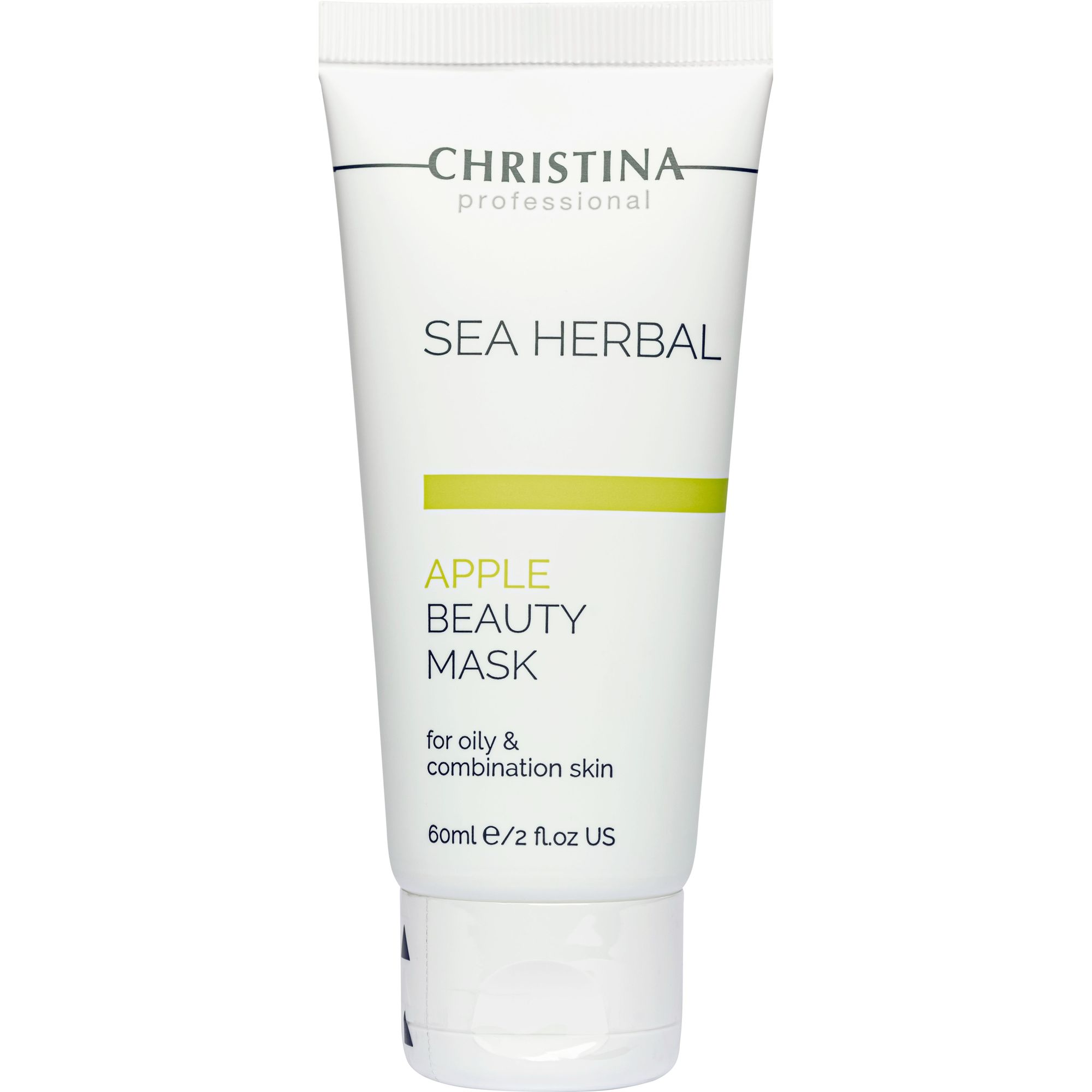 Яблучна маска краси для жирної та комбінованої шкіри Christina Sea Herbal Apple Beauty Mask 60 мл - фото 1