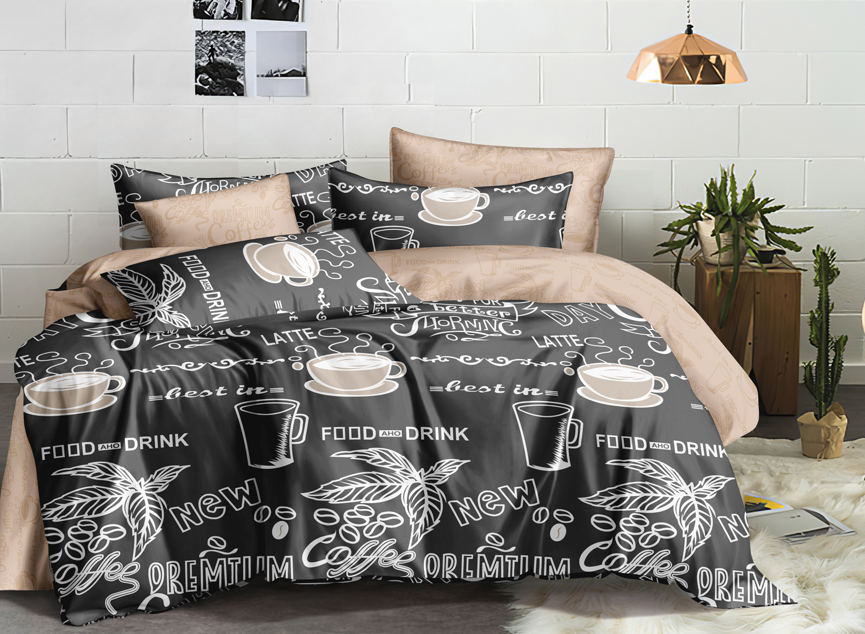 Комплект постельного белья Ecotton твил-сатин, полуторный, 210х147 см, 20099 АВ (22747) - фото 1