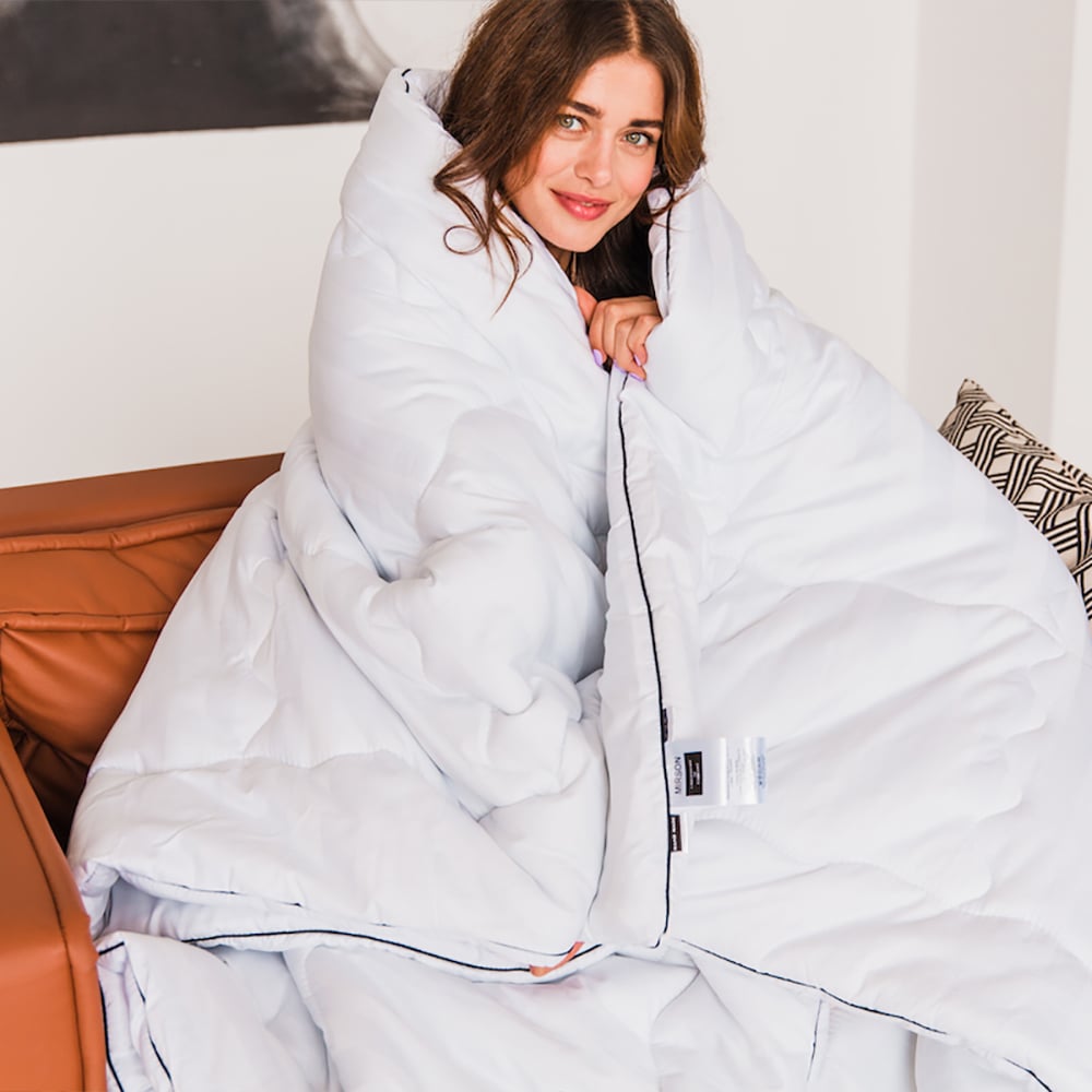 Одеяло антиаллергенное MirSon Royal Pearl Hand Made EcoSilk №0556, зимнее, 155x215 см, белое - фото 10