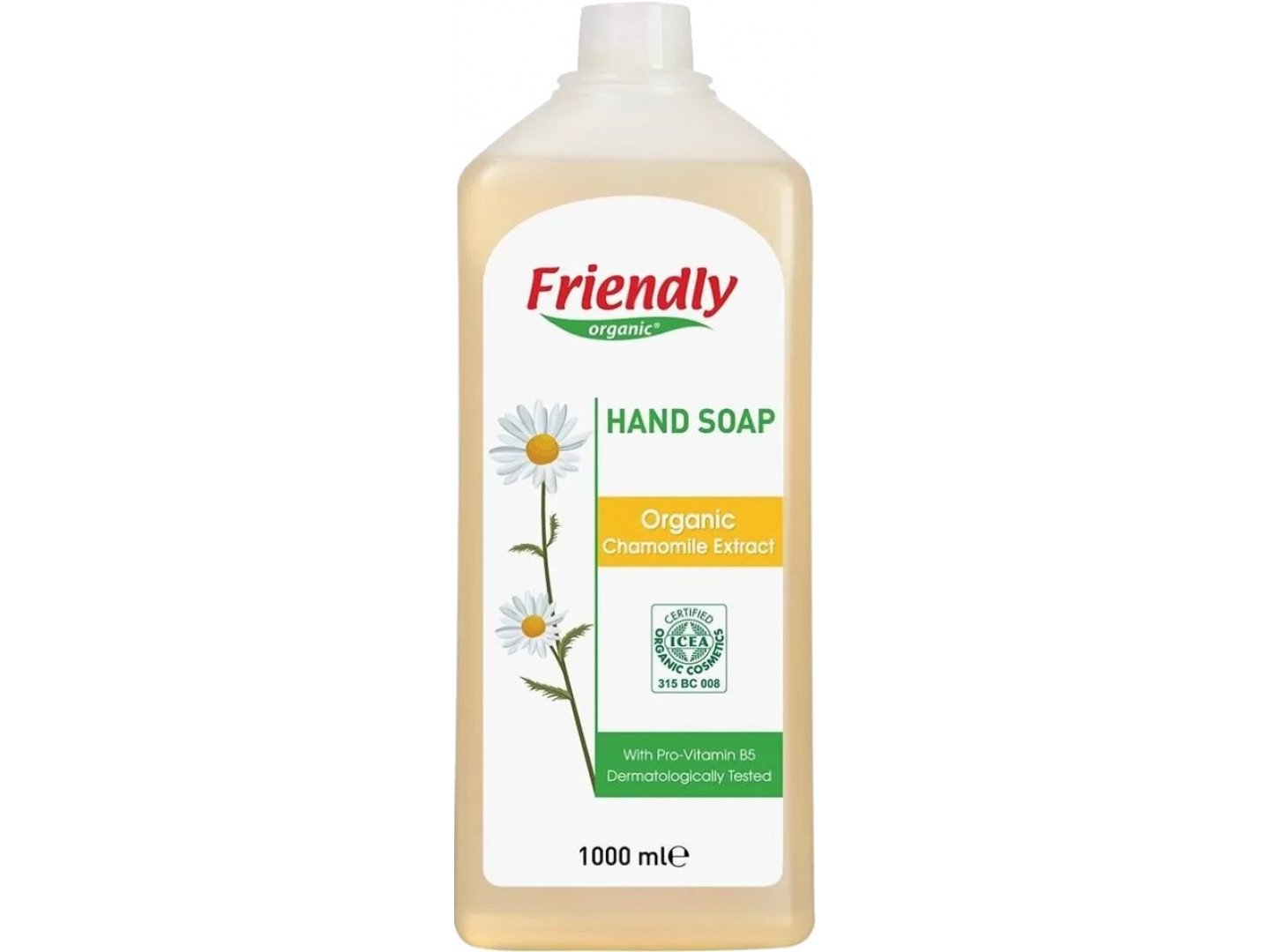 Органическое мыло для рук Friendly Organic Экстракт ромашки, 1000 мл - фото 1