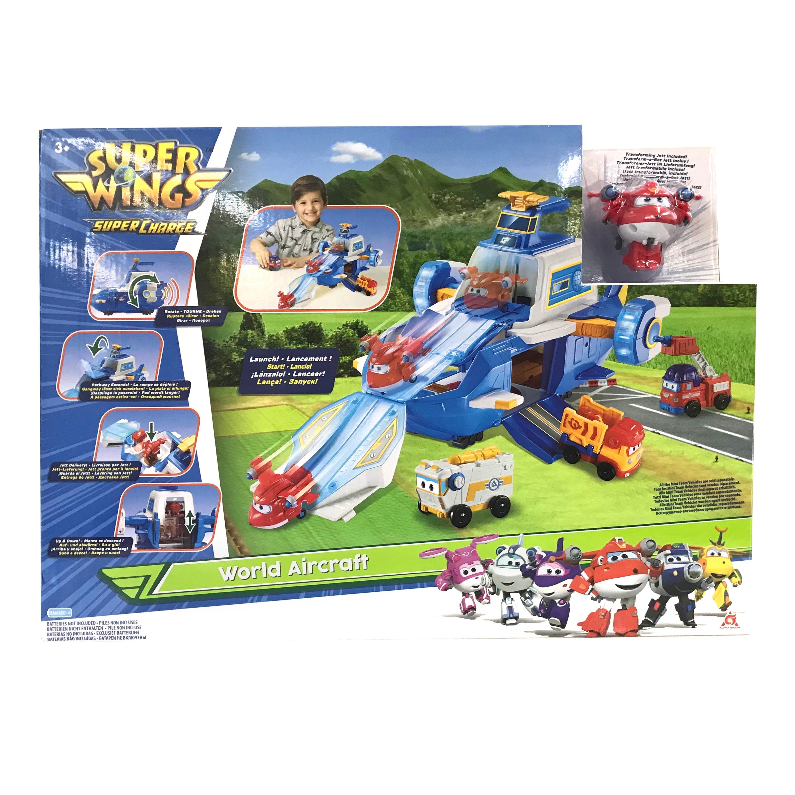 Игровой набор Super Wings Supercharge Air Moving Base Воздушная База, со световыми и звуковыми эффектами (EU740831) - фото 6