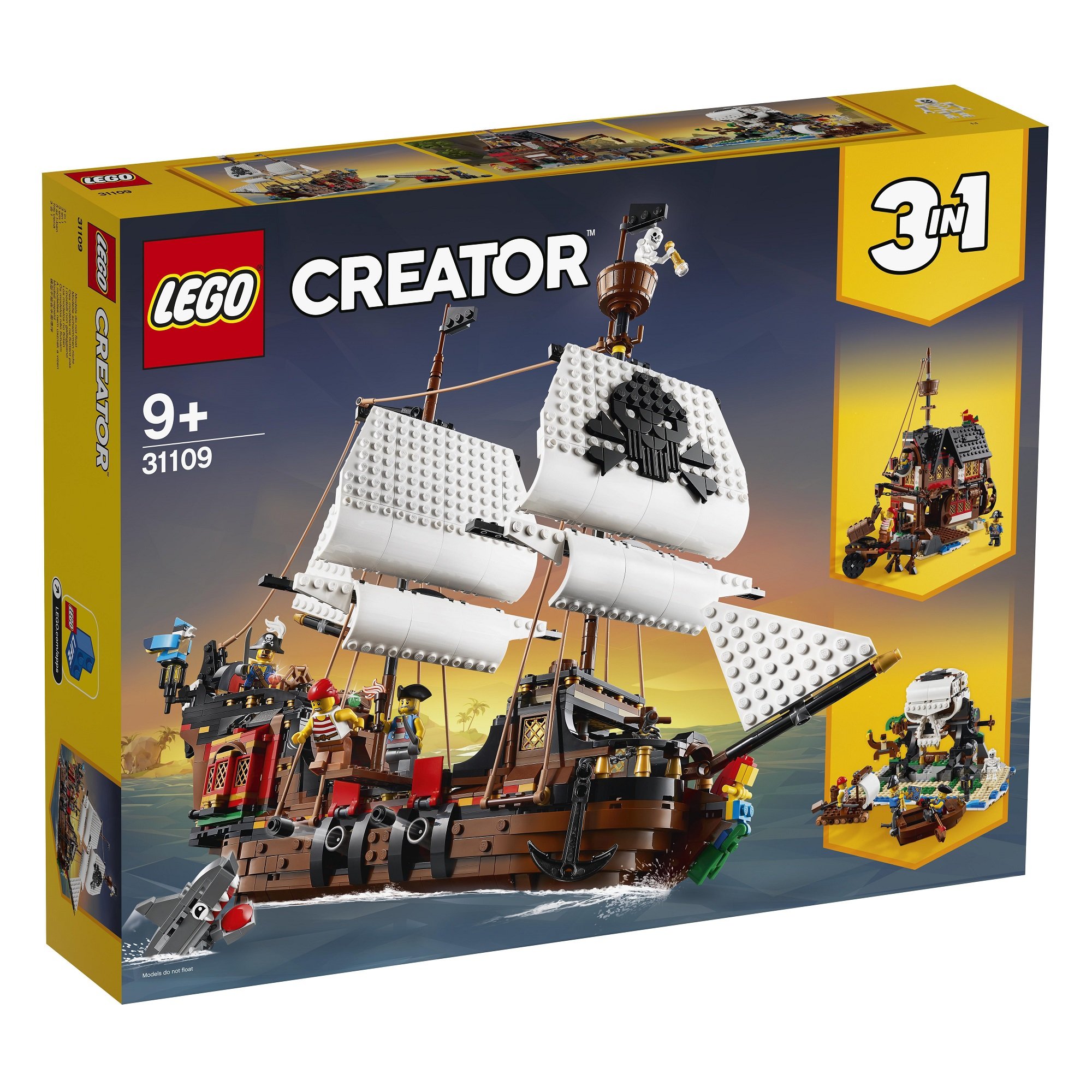 Конструктор LEGO Creator Пиратский корабль, 1262 детали (31109) - фото 1