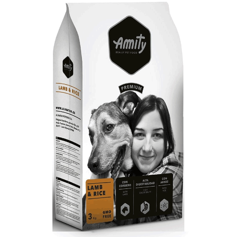 Сухий корм для собак Amity Lamb&Rice, дієтичний, ягня з рисом, 3 кг (8436538942222) - фото 1