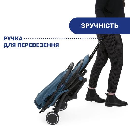 Прогулочная коляска Chicco Trolley Me, синяя (79865.58) - фото 3