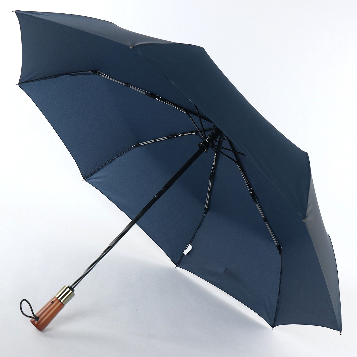 Мужской складной зонтик полный автомат Art Rain синий - фото 3