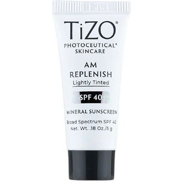 Денний крем з легким відтінком TiZO Photoceutical Skincare AM Replenish Lightly Tinted SPF 40, 5 г - фото 1