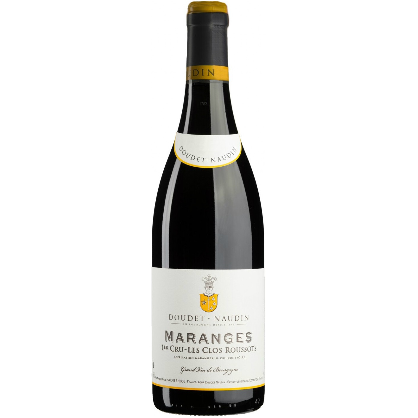 Вино Doudet Naudin Maranges 1er Cru Les Clos Roussots 2019, красное, сухое, 0,75 л (R2315) - фото 1