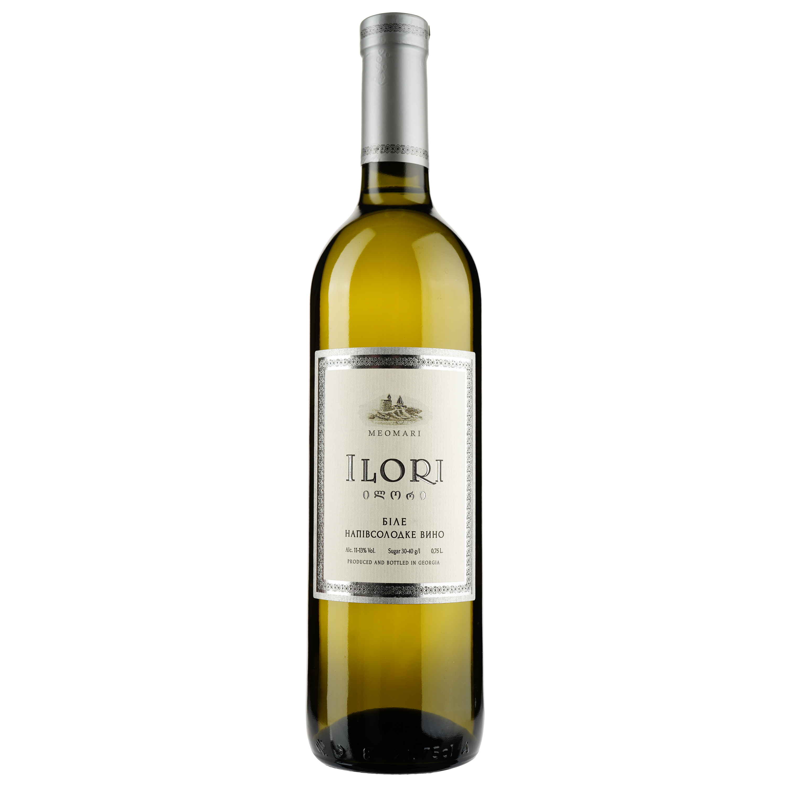 Вино Ilori Meomari, біле, напівсолодке, 12%, 0,75 л - фото 1