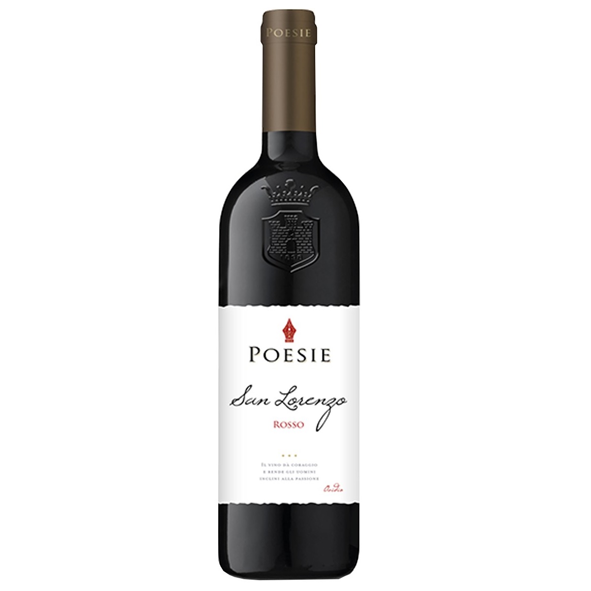 Вино Cantina di Soave San Lorenzo Rosso Le Poesie, красное, полусухое, 11%, 0,75 л (8000019029926) - фото 1