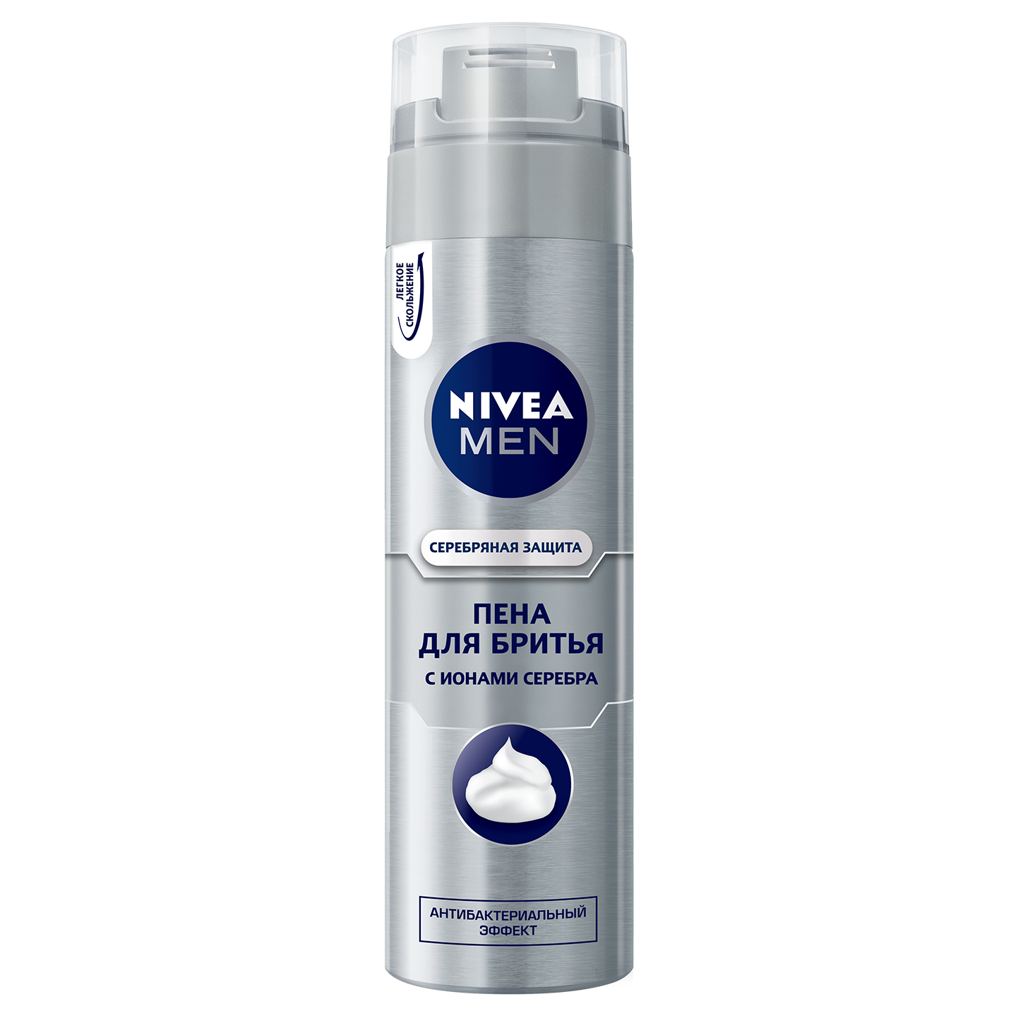 Піна для гоління Nivea Men Срібний захист, 200 мл (81371) - фото 1