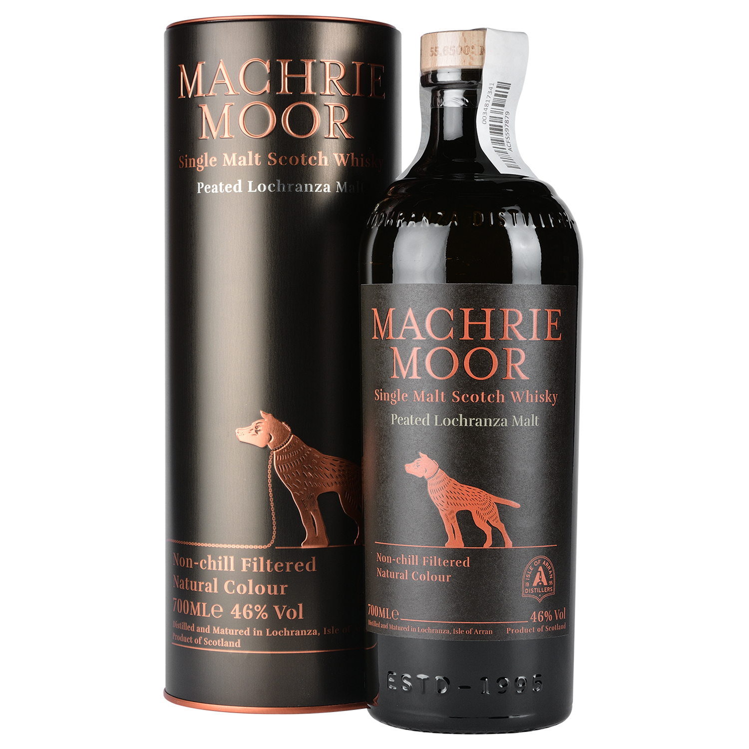 Виски Arran Machrie Moor Single Malt Scotch Whisky, в тубусе, 46%, 0,7 л - фото 1