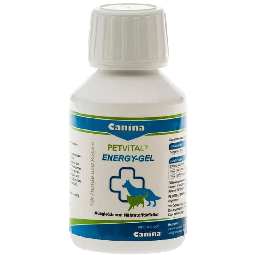 Photos - Dog Medicines & Vitamins Canina Вітаміни  PetVital Energy-Gel для котів та собак, для швидкого відно 