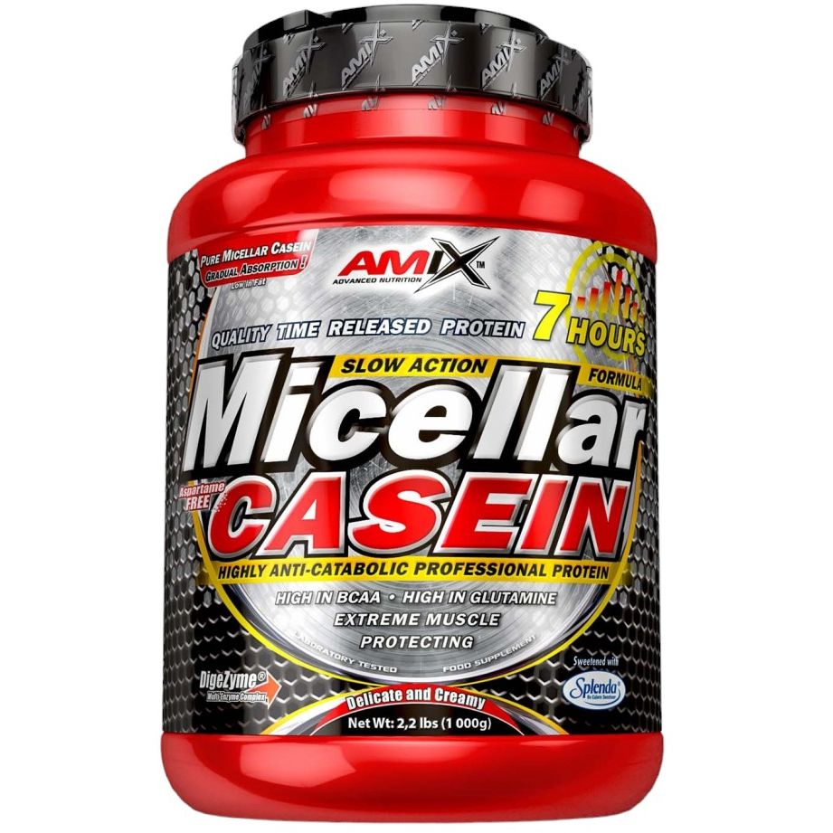 Протеин Amix Micellar Casein Клубника 1 кг (820373) - фото 1