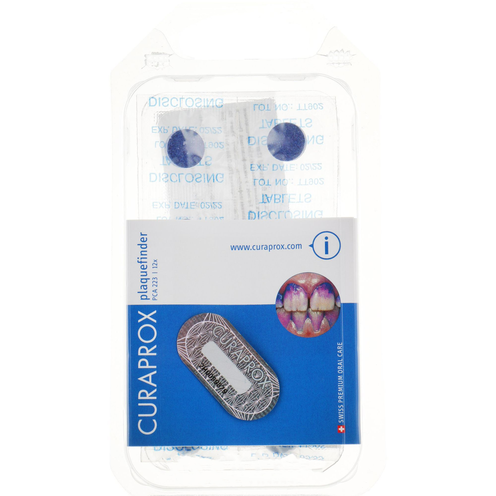 Таблетки Curaprox для індикації зубного нальоту 12 шт. - фото 1