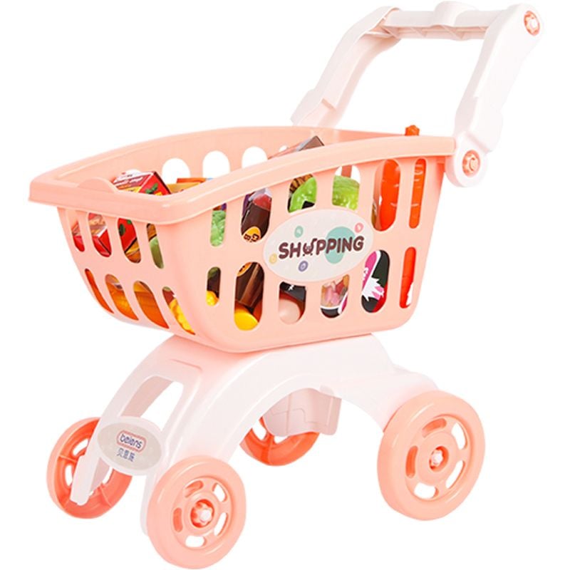 Детская тележка для покупок в супермаркете Beiens розовый (В8103-05pink) - фото 1