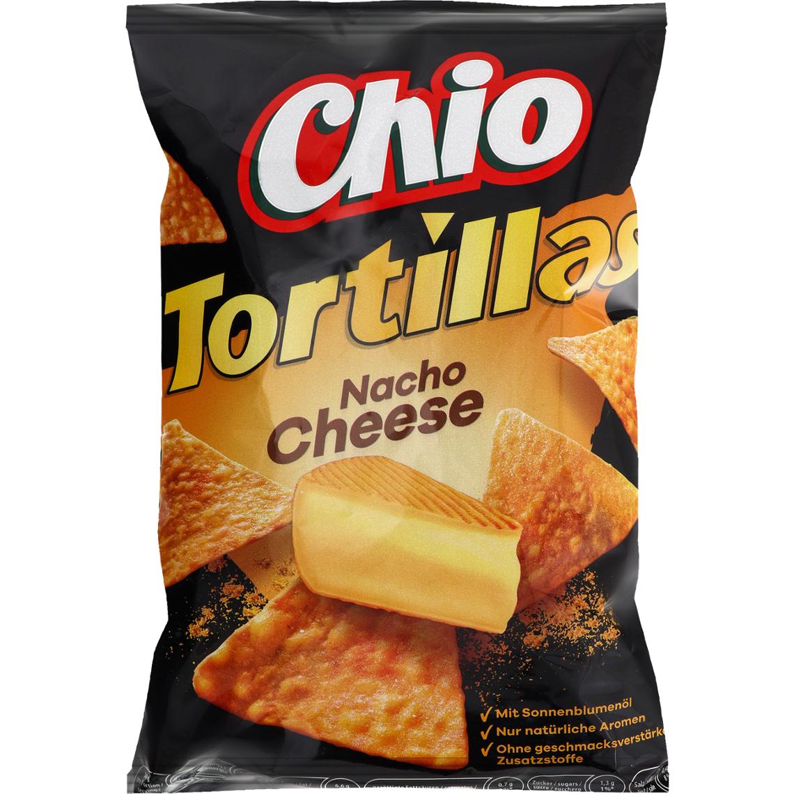 Чипсы кукурузные Chio Tortillas Nacho Cheese 110 г (922110) - фото 1