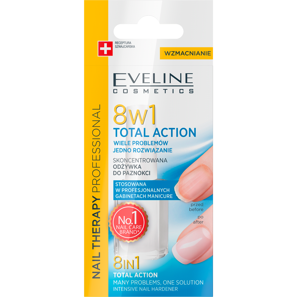 Концентрований засіб Eveline Cosmetics Nail Therapy Professional 8 в 1 для зміцнення нігтів 12 мл - фото 2