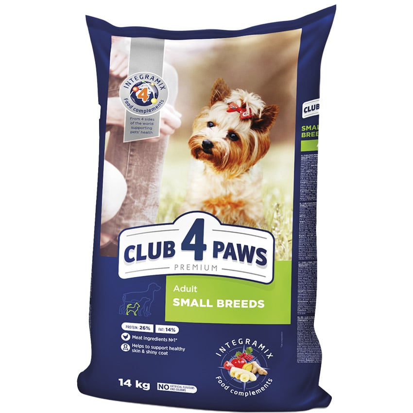 Сухой корм Club 4 Paws Premium Club для взрослых собак малых пород, 14 кг - фото 1