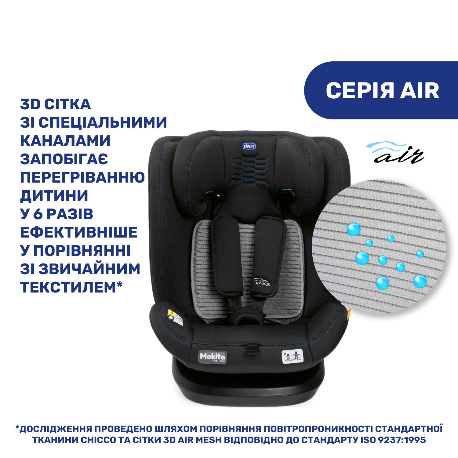 Автокрісло Chicco Mokita Air i-Size чорне (87034.72) - фото 11