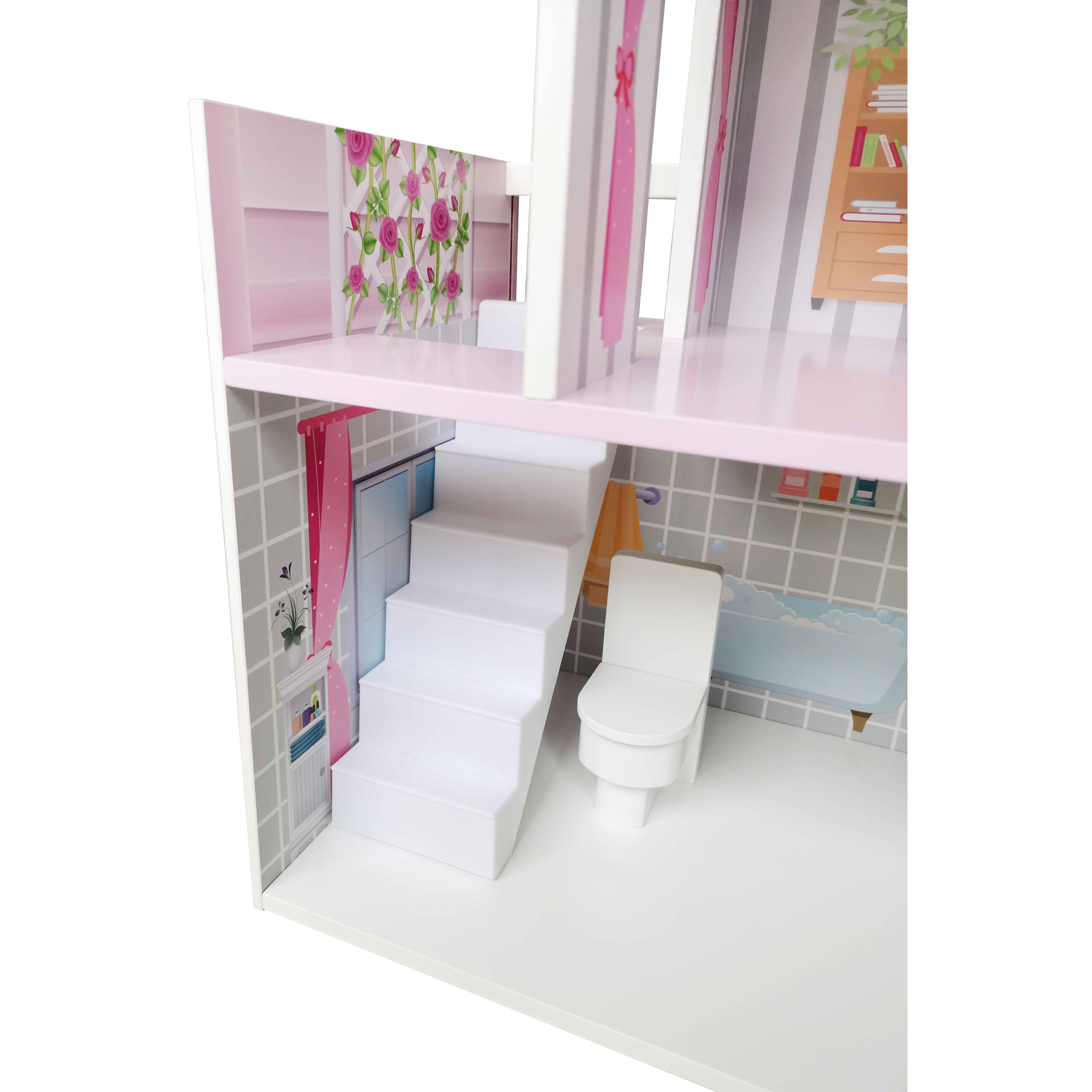Іграшковий будиночок дерев'яний FreeON рожевий (47290) - фото 8