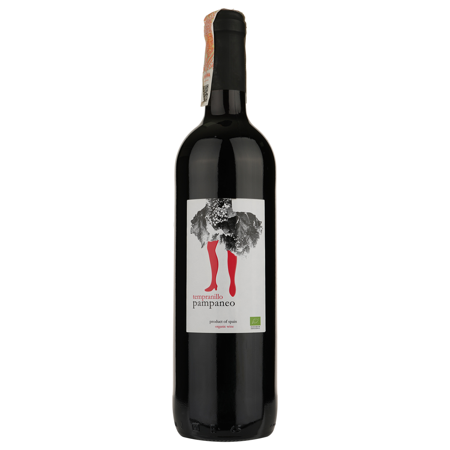 Вино Pampaneo Tempranillo Ecologico, червоне, сухе, 0,75 л - фото 1