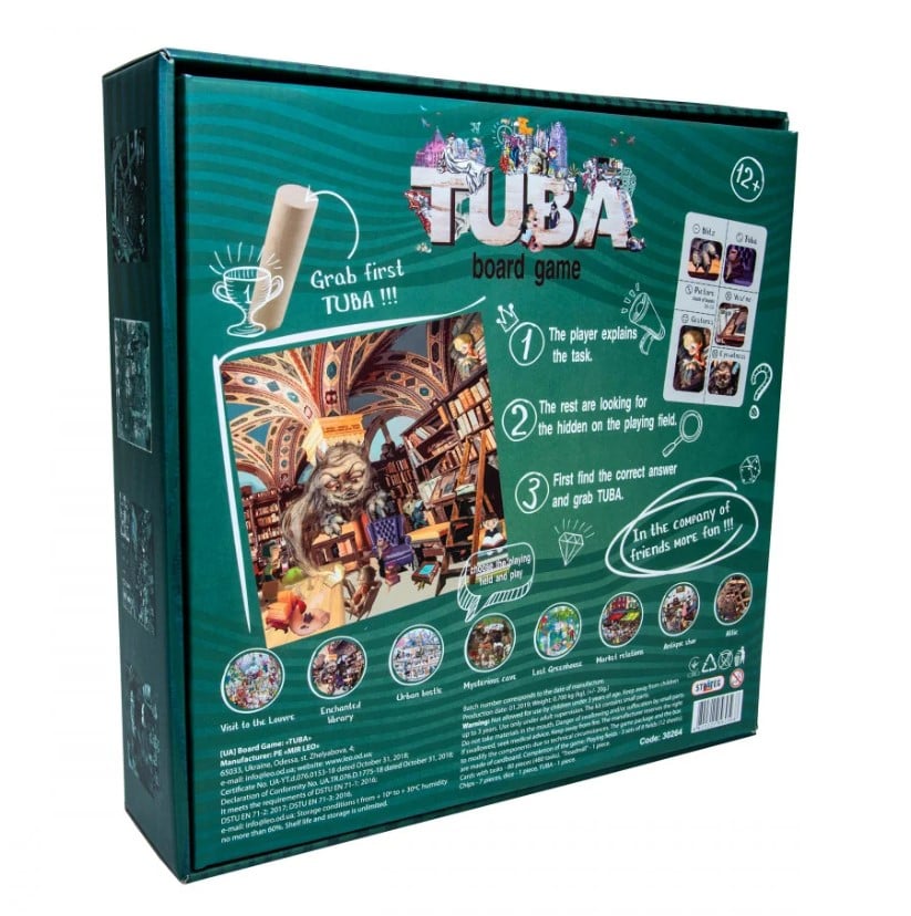 Развлекательная настольная игра Strateg Туба, на английском языке (30264) - фото 2
