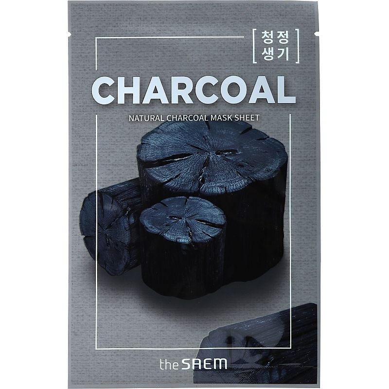 Тканинна маска для обличчя The Saem Natural Charcoal Mask Sheet 21 мл - фото 1