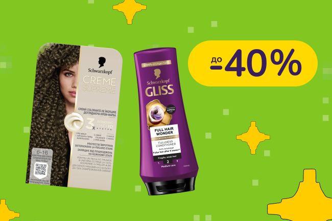До -40% на догляд за волоссям і тілом Gliss, Syoss, Fa, Got2b та інші