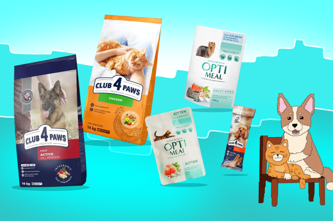 Відкрий світ кормів Club4paws та Optimeal
