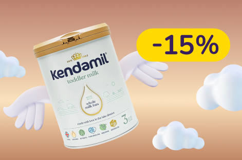 -15% на сухую молочную смесь Kendamil